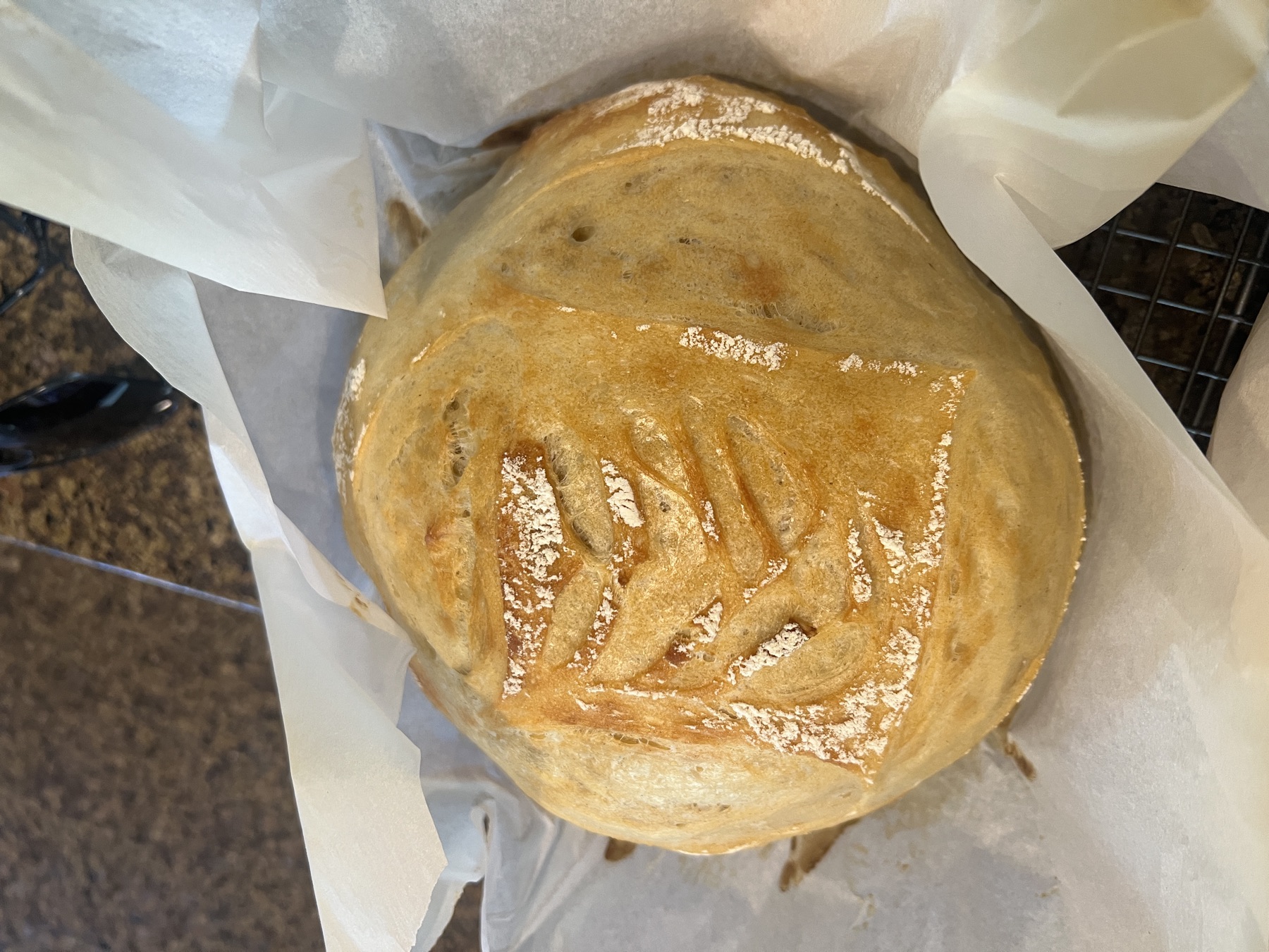 Freshly baked bread